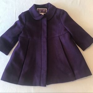 Janie and Jack Plum Pea Coat